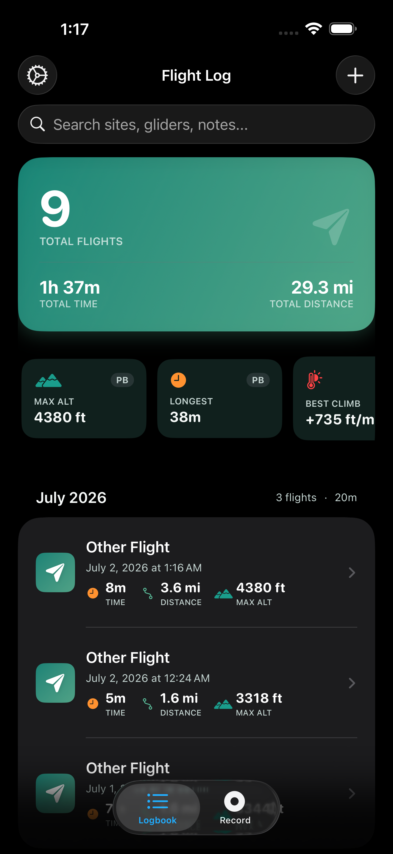 Your Digital Logbook